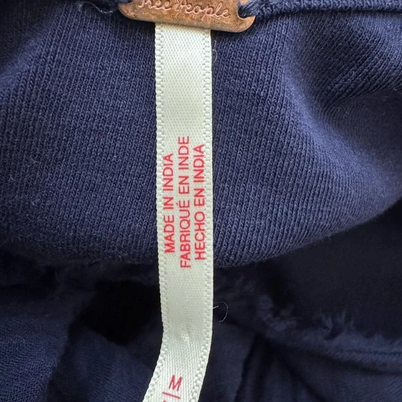 Free People Izi Drop-Waist Mini Dress Color: Eclipse Navy Blue Medium - Picture 6 of 9